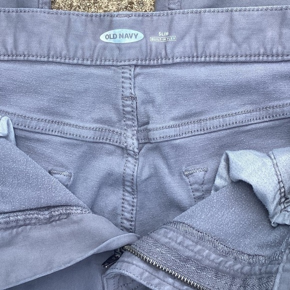 Old NAVY Gray Slim Stretch Jeans Size 34x34. - Picture 5 of 6